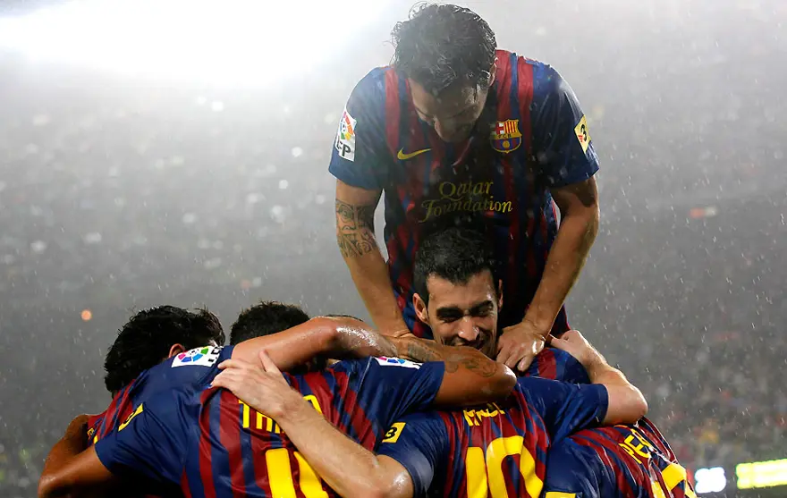 Barcelona Lionel Messi ile coştu 3 Barcelona Lionel Messi ile coştu 3