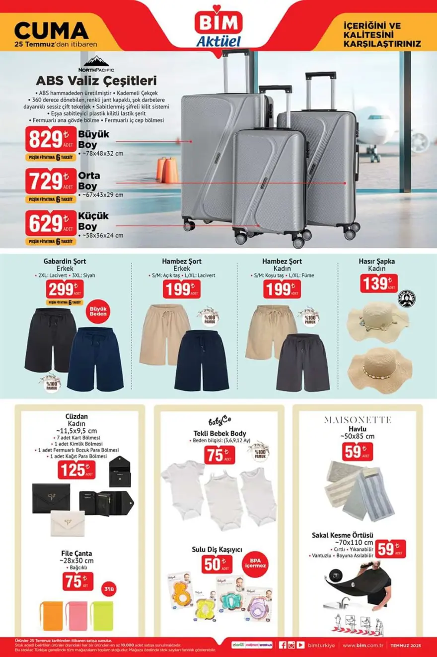 BİM Aktüel Kataloğu 22-25 Temmuz 2025: BİM’de cuma günü valiz çeşitleri, ankastre set, merdiven, çubuk blender ve kulaklık satışa çıkıyor 10