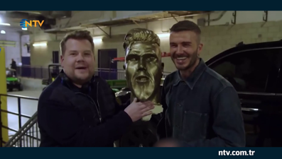 Beckham'a heykel şakası