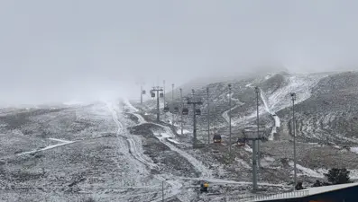 Erciyes'e nisan karı