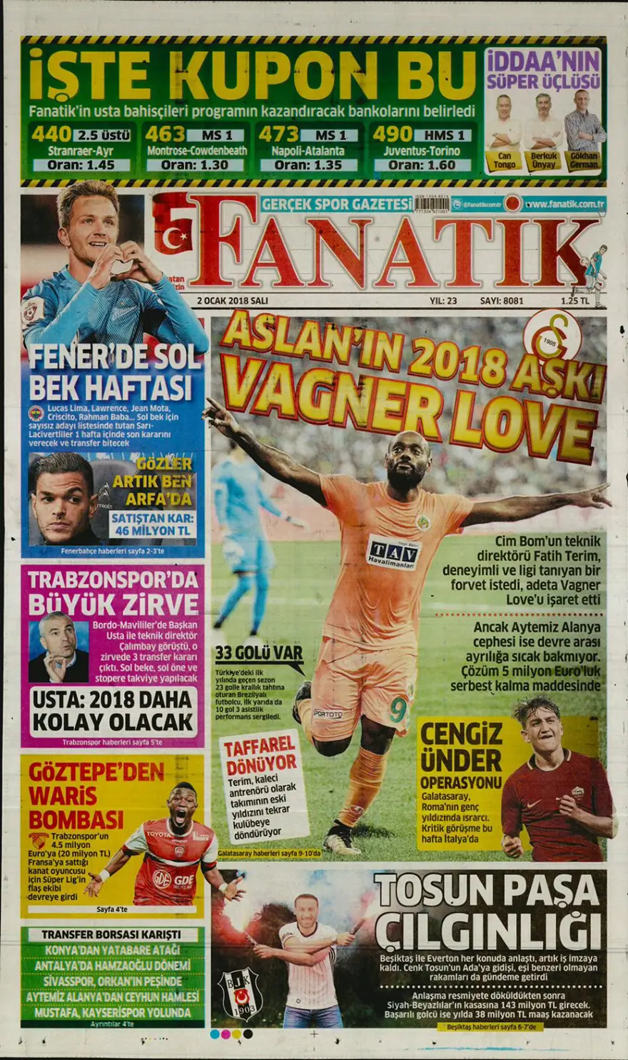 Günün gazete manşetleri - 2 Ocak 2018 19