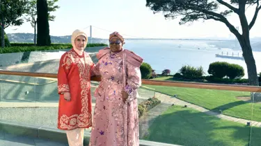 Emine Erdoğan, Esvatini Ana Kraliçesi Tfwala ile bir araya geldi