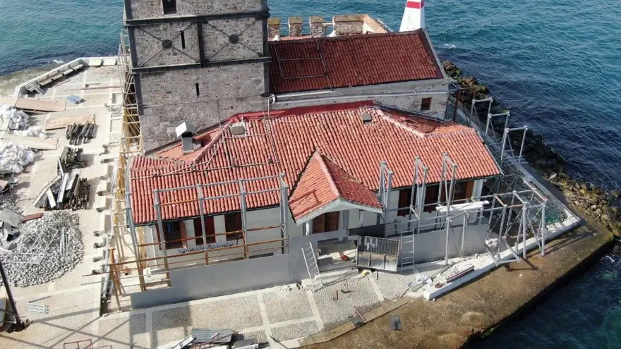 Kız Kulesi’nin restorasyon çalışmalarında sona doğru 6 Kız Kulesi’nin restorasyon çalışmalarında sona doğru 6