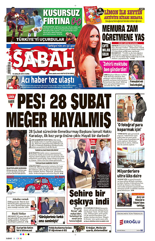 Günün Manşetleri 13 Aralık 2013 | NTV Haber