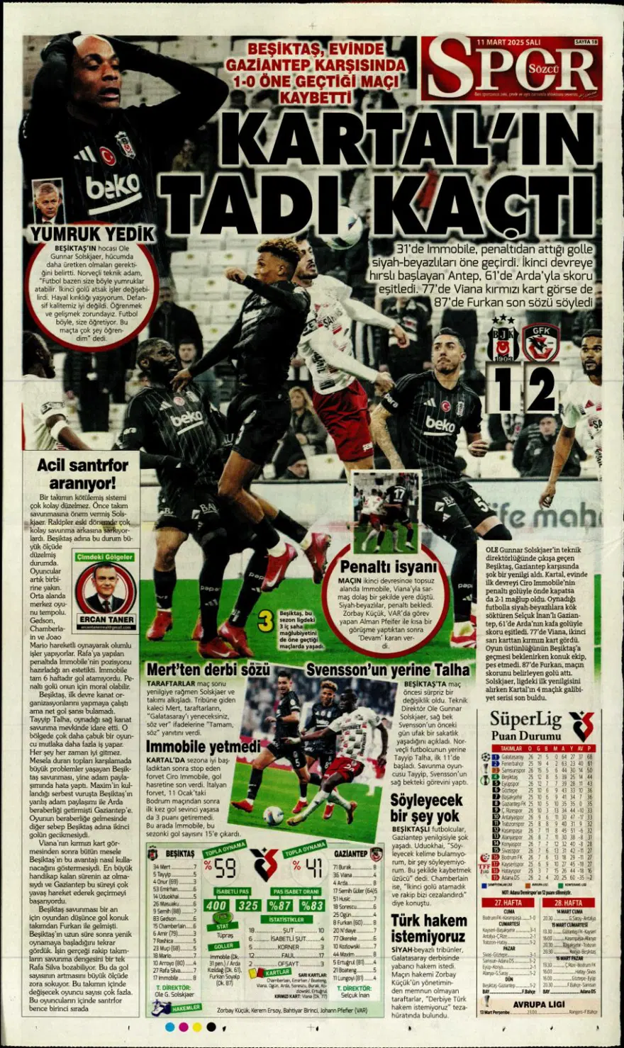 "Fener gözü kararttı" (11 Mart 2025 spor manşetleri) 16 "Fener gözü kararttı" (11 Mart 2025 spor manşetleri) 16