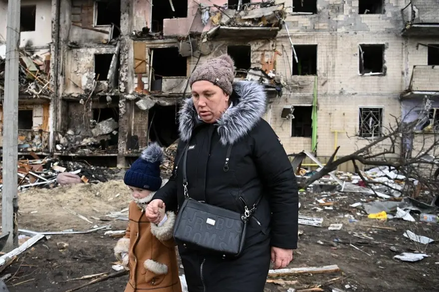Rusya'nın saldırısının 3. gününde Ukrayna'dan fotoğraflar 14