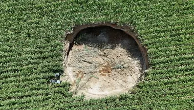 Konya'dan sonra şimdi de Karaman'da obruk oluştu