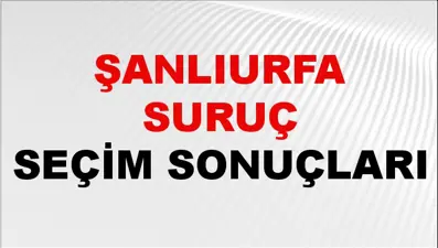 Şanlıurfa SURUÇ Seçim Sonuçları 2024 Canlı: 31 Mart 2024 Türkiye SURUÇ Yerel Seçim Sonucu ve YSK Oy Sonuçları Son Dakika