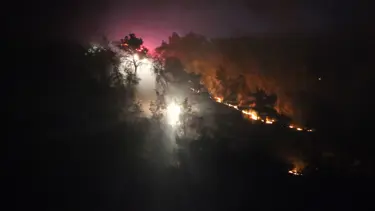 Çanakkale'de tarım arazisinde yangın