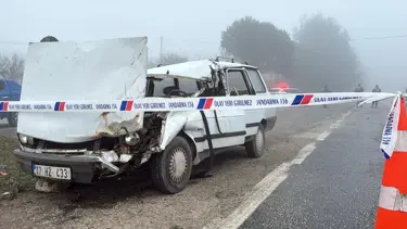Çanakkale'de feci kaza: 1 ölü, 1 ağır yaralı