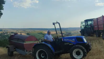 Köy muhtarının yangın nöbeti