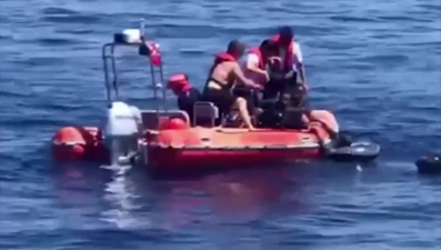 Denizdeki kaçaklar böyle kurtarıldı