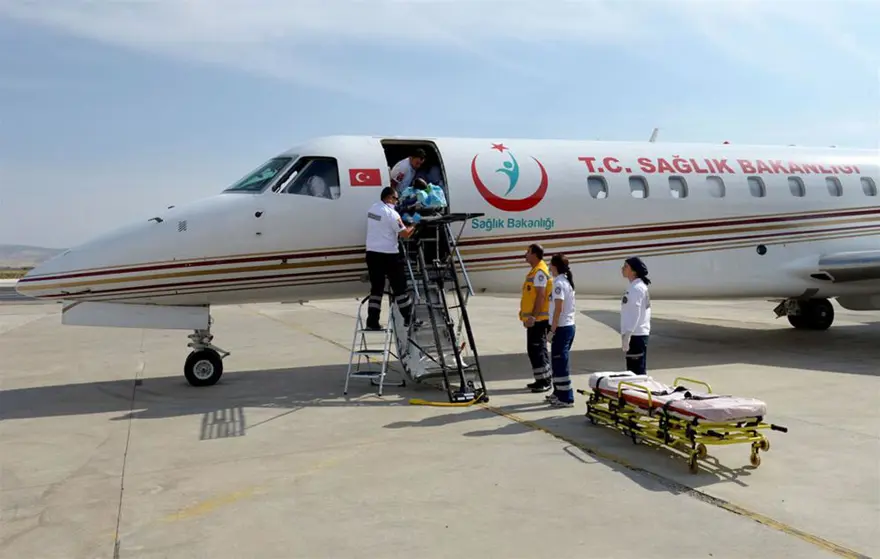 4 sedyeli ambulans uçağımız oldu! 3