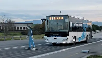 Türkiye'nin sürücüsüz otobüsü testleri başarıyla geçti