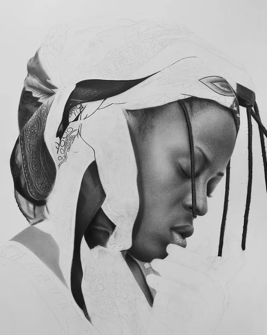 Nijeryalı sanatçının gerçeküstü resimleri 22