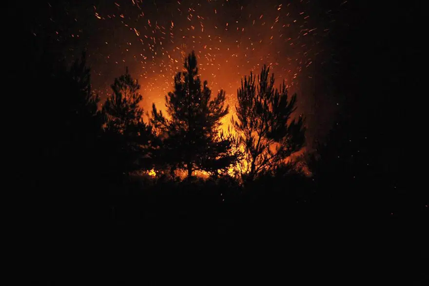 Alevler köyü yuttu 15