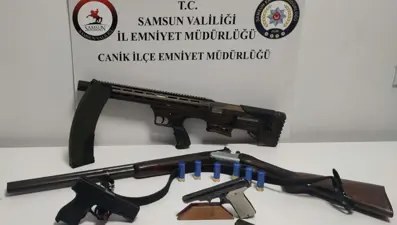 Samsun'da düğünde havaya ateş açan 3 kişiye gözaltı