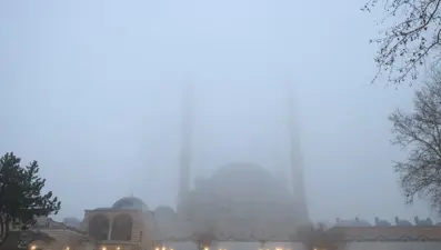 Edirne ve Tekirdağ'da sis etkili oldu