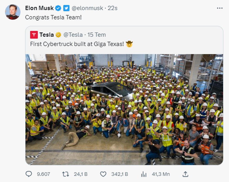 İlk Tesla Cybertruck banttan indi: Gelecekten gelmiş gibi! 3