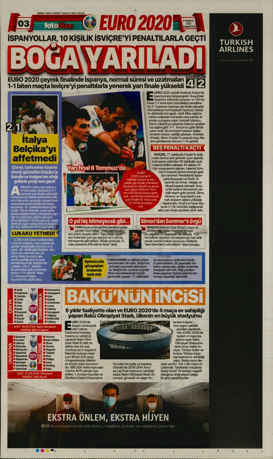 Günün spor manşetleri (3 Temmuz 2021) 4