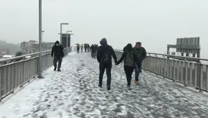 İstanbul'da beklenen kar yağışı başladı