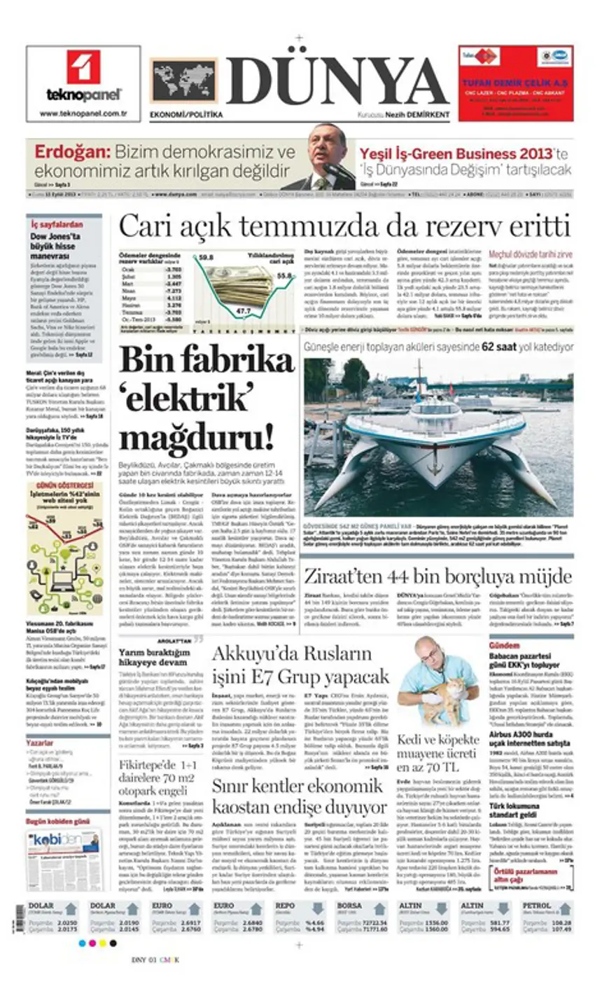 Günün Manşetleri- 13 Eylül 2013 10 Günün Manşetleri- 13 Eylül 2013 10