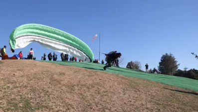 Beyaz cennet Pamukkale'yi gökyüzünden izleten turlar ilgi görüyor