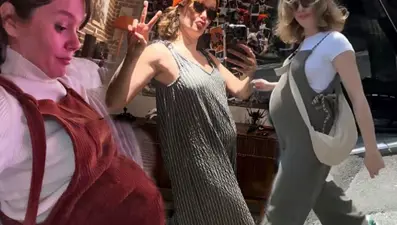 Anne olmak için gün sayan Burcu Biricik yürüyüşte