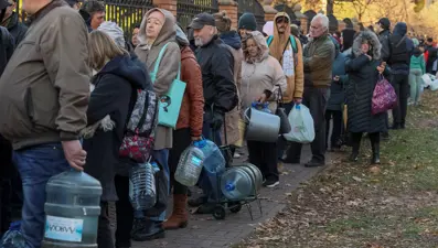 Rus füzelerinin vurmasının ardından Kiev susuz kaldı