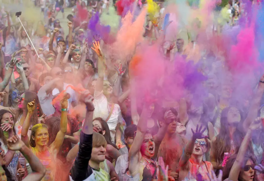 Kiev'de Holi Festivali 26