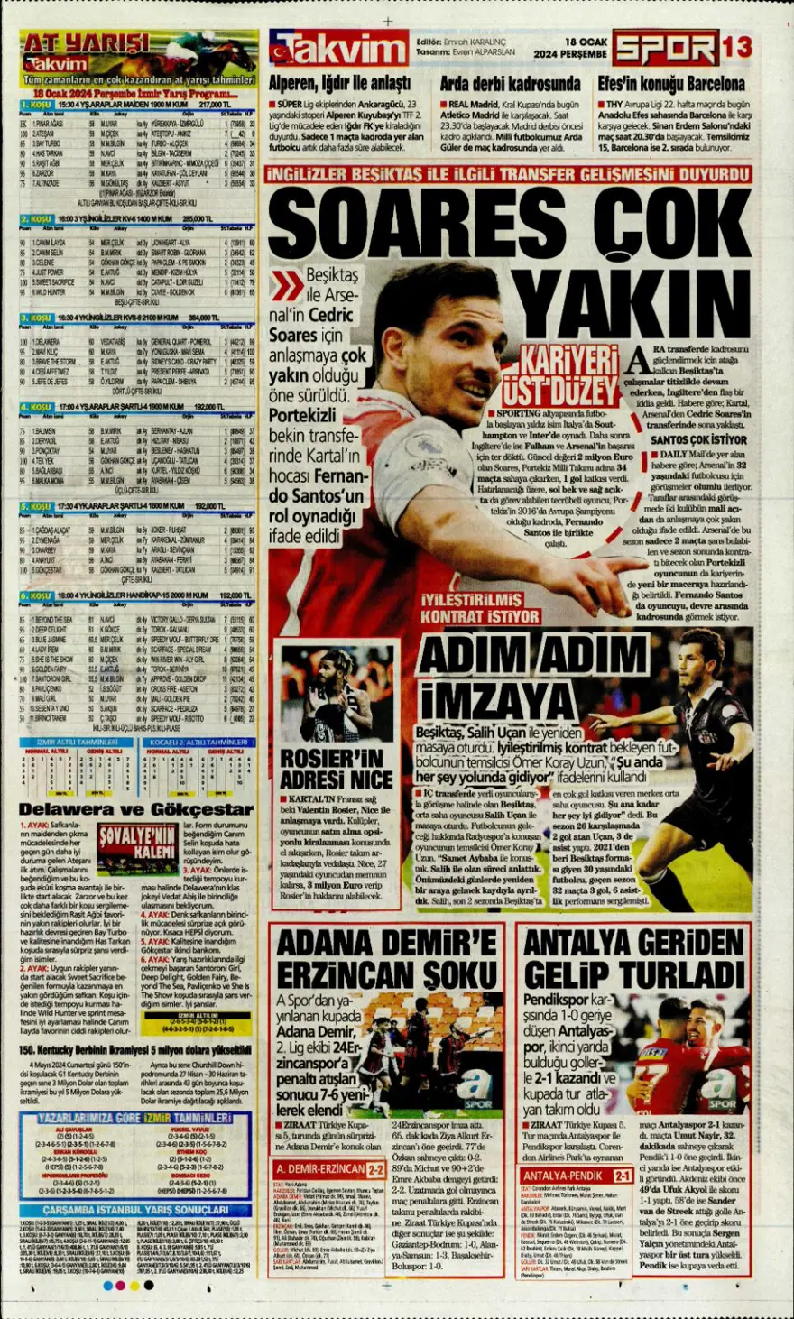 "Aslan'dan Mangala harekatı" (18 Ocak 2024 spor manşetleri) 12 "Aslan'dan Mangala harekatı" (18 Ocak 2024 spor manşetleri) 12