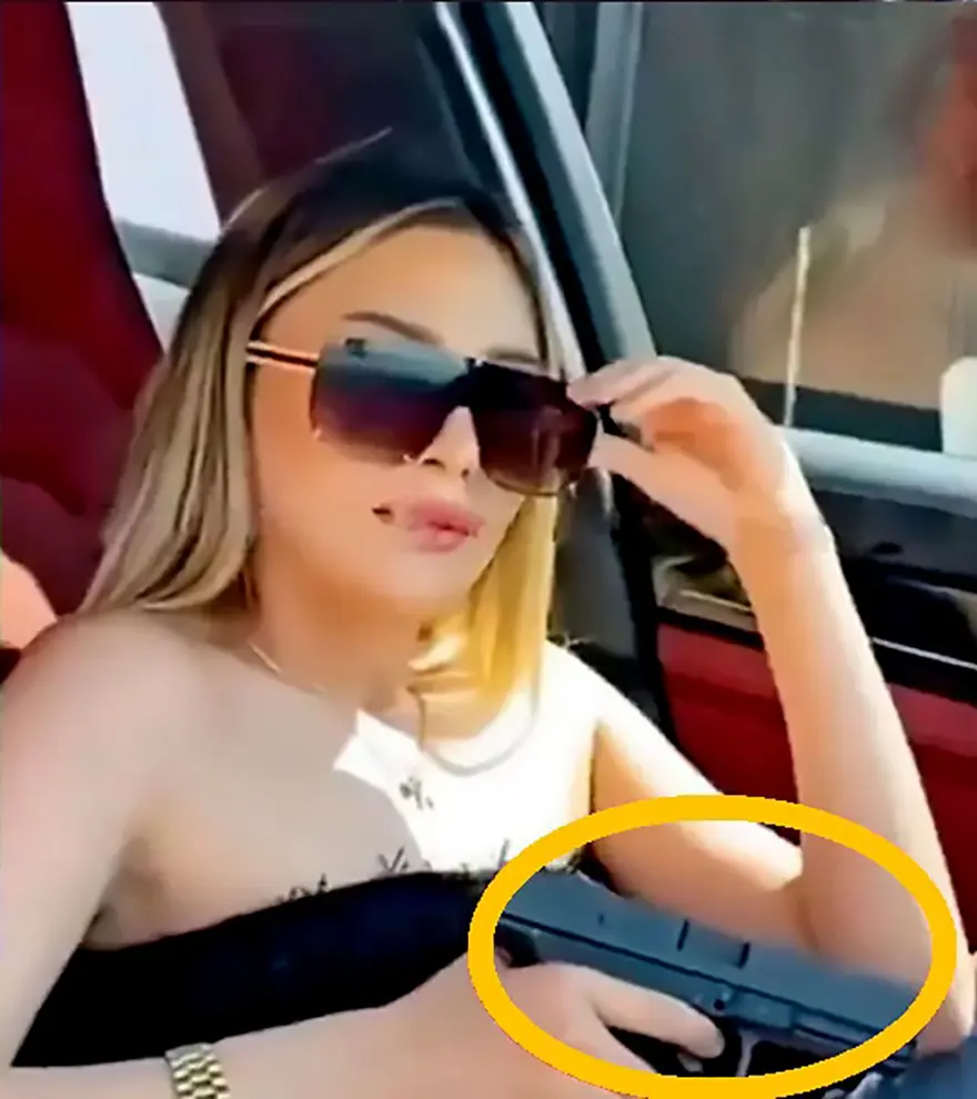 Silahla poz veren sosyal medya fenomeni Aleyna Kanko'ya gözaltı 