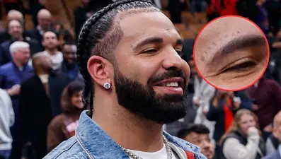 Drake yüzüne dövmeyle miskin yazdırdı