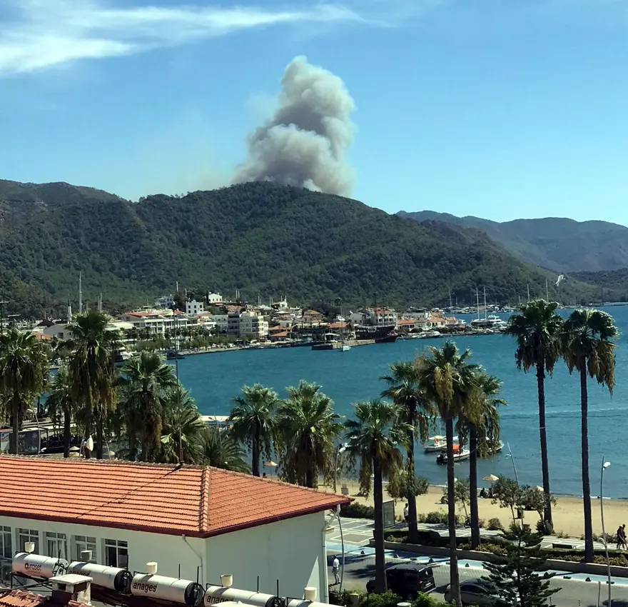 Marmaris'te orman yangını 10