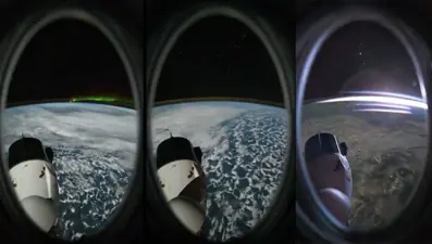 NASA astronotu paylaştı: Uzaydan büyüleyici gün doğumu