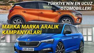 Türkiye'de 2020 yılında satılan en ucuz sıfır otomobiller