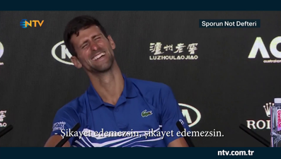 Djokovic'in gazeteciyle sohbeti güldürdü
