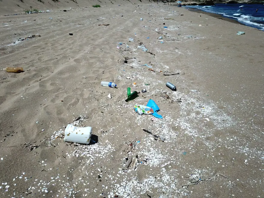 Kaderine terk edildi: 2 kilometrelik kumsal çöple kaplandı 3