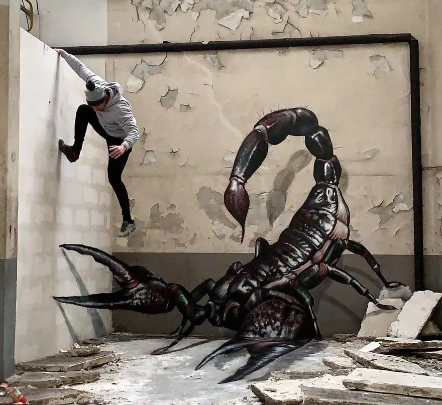 Fransız sokak sanatçısından 3 boyutlu grafitiler 41