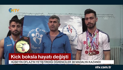 Kick boksla hayatı değişti... (Yetiştirdiği öğrenciler 38 madalya kazandı)