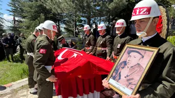 61 yıllık hasret sona erdi. 1965'te şehit düşen onbaşının naaşı defnedildi