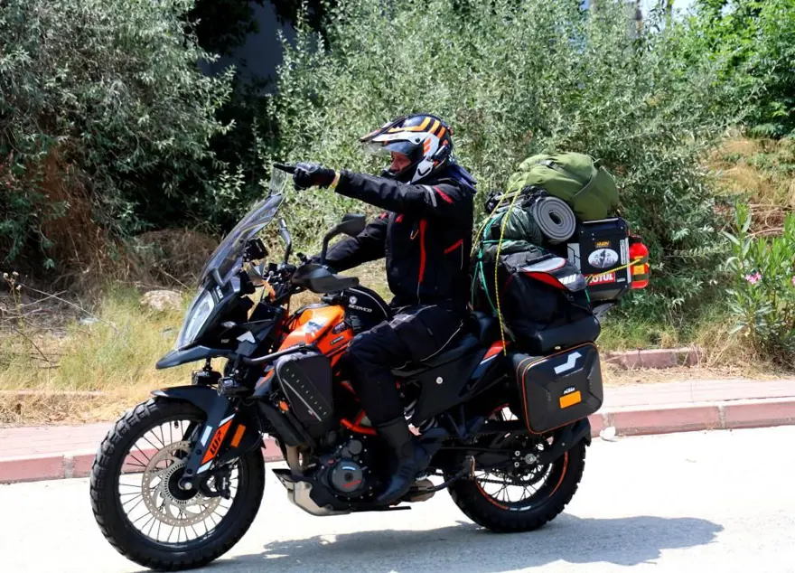 Adana’dan motosikletiyle kuzey kutup dairesine doğru yolaçıktı: 45 gün sürecek yolculuk başladı 6