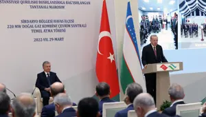 Cumhurbaşkanı Erdoğan Özbekistan'da: Ticaret hacminde hedef 10 milyar dolar