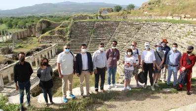 Afrodisyas’a çeyrek asır sonra Ukraynalı turist kafilesi geldi