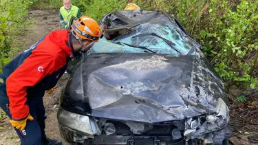 Rize'de otomobil takla attı: 2 ölü, 3 yaralı
