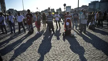Taksim'de hayat durdu!