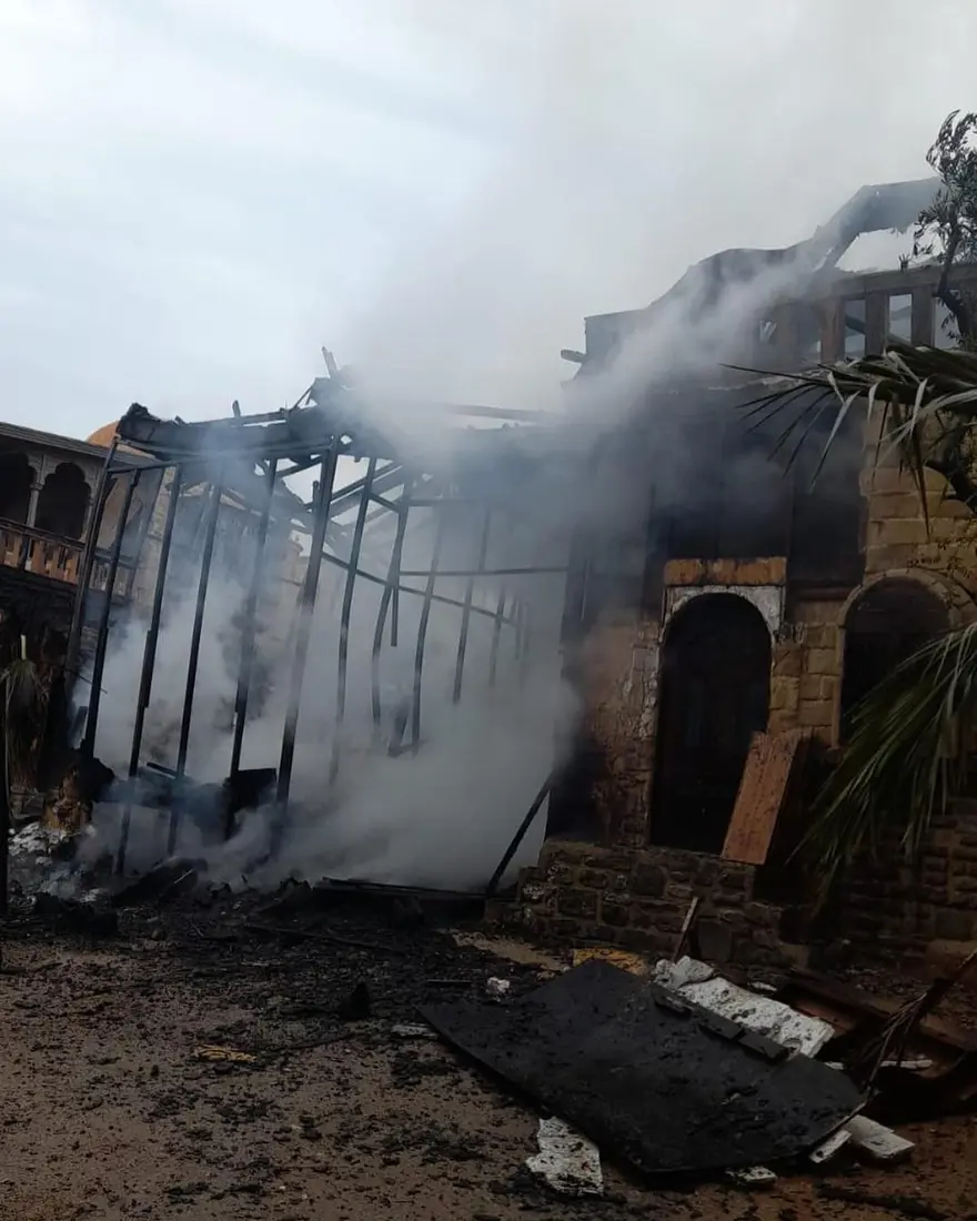 Dizi setinde yangın 1