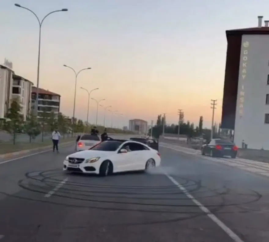 Düğün konvoyunda drifte 20 bin lira ceza 