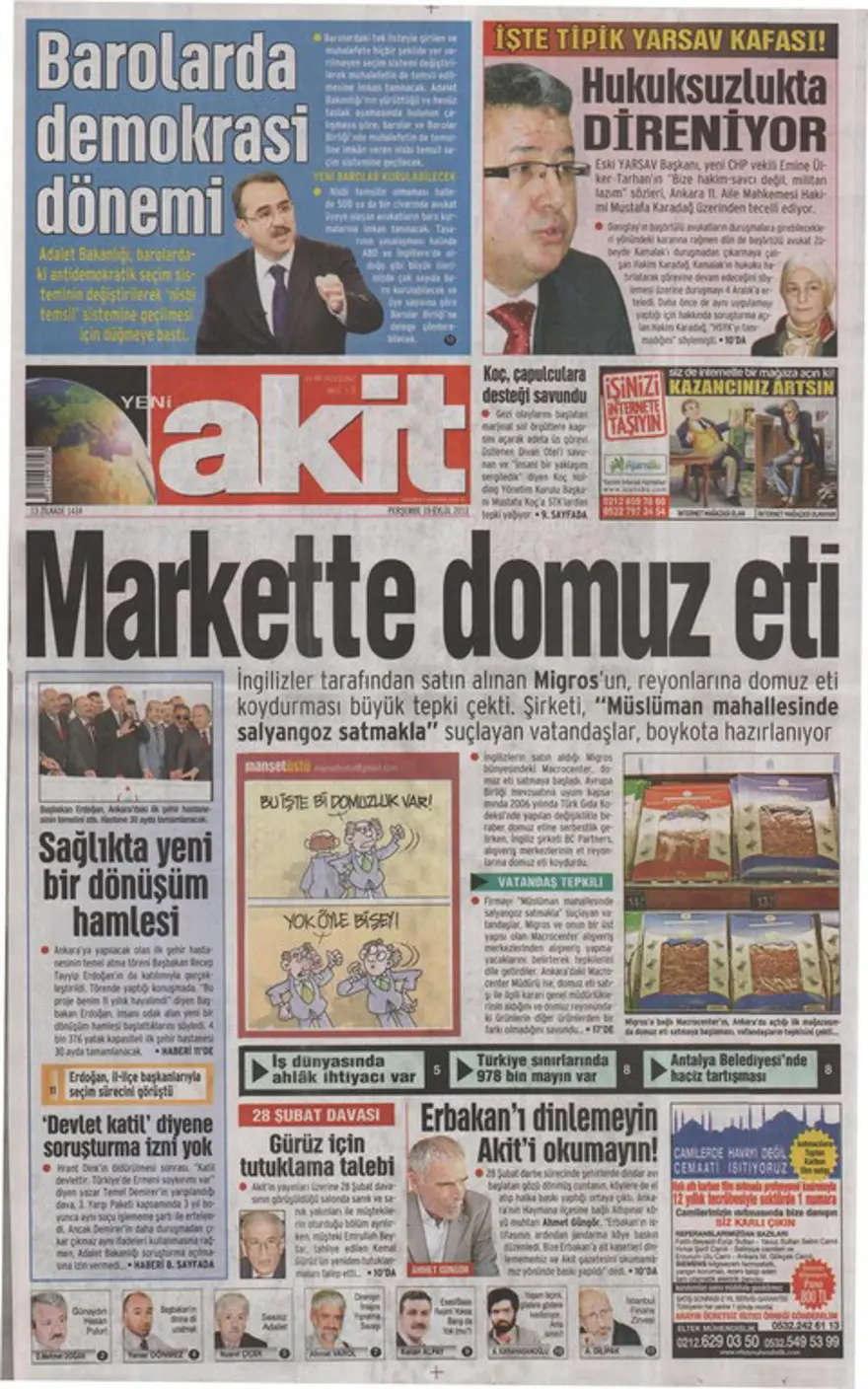 Günün Manşetler- 19 Eylül 2013 16