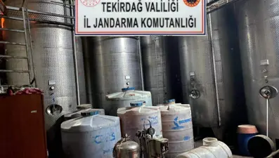 Şarköy'de 72 bin litre sahte şarap ele geçirildi